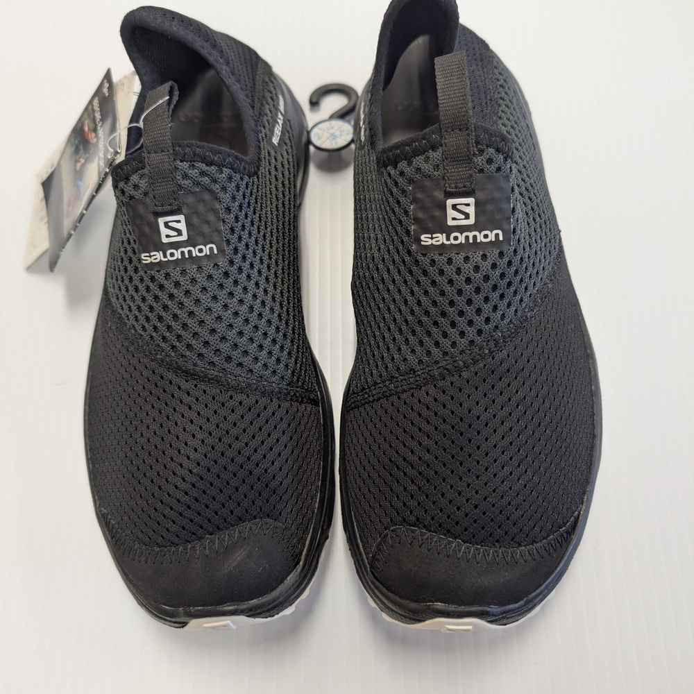 Salomon Men's Black Mesh Slip-On Athletic Shoes
